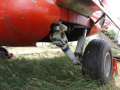 The main landing gear of the airplane